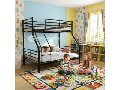 Двуетажно метално легло Фано TORONTO + 2 матрака